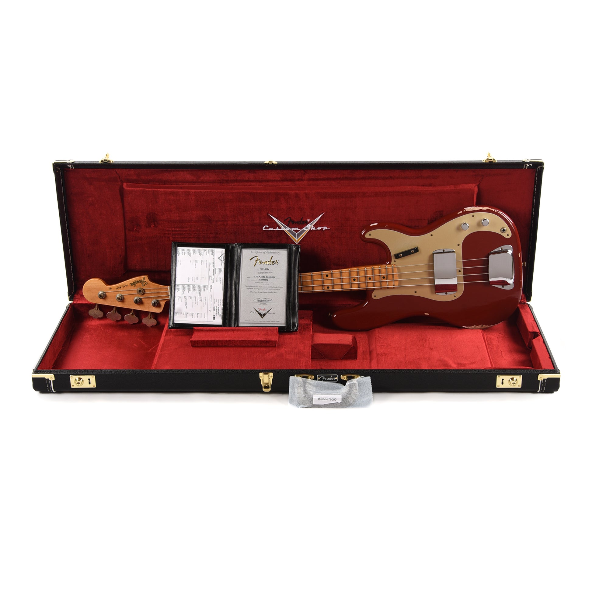 Fender Custom Shop Limited Edition P-Jazz Bass Relic Aged Cimarron Red Bass Guitars / 4-String
