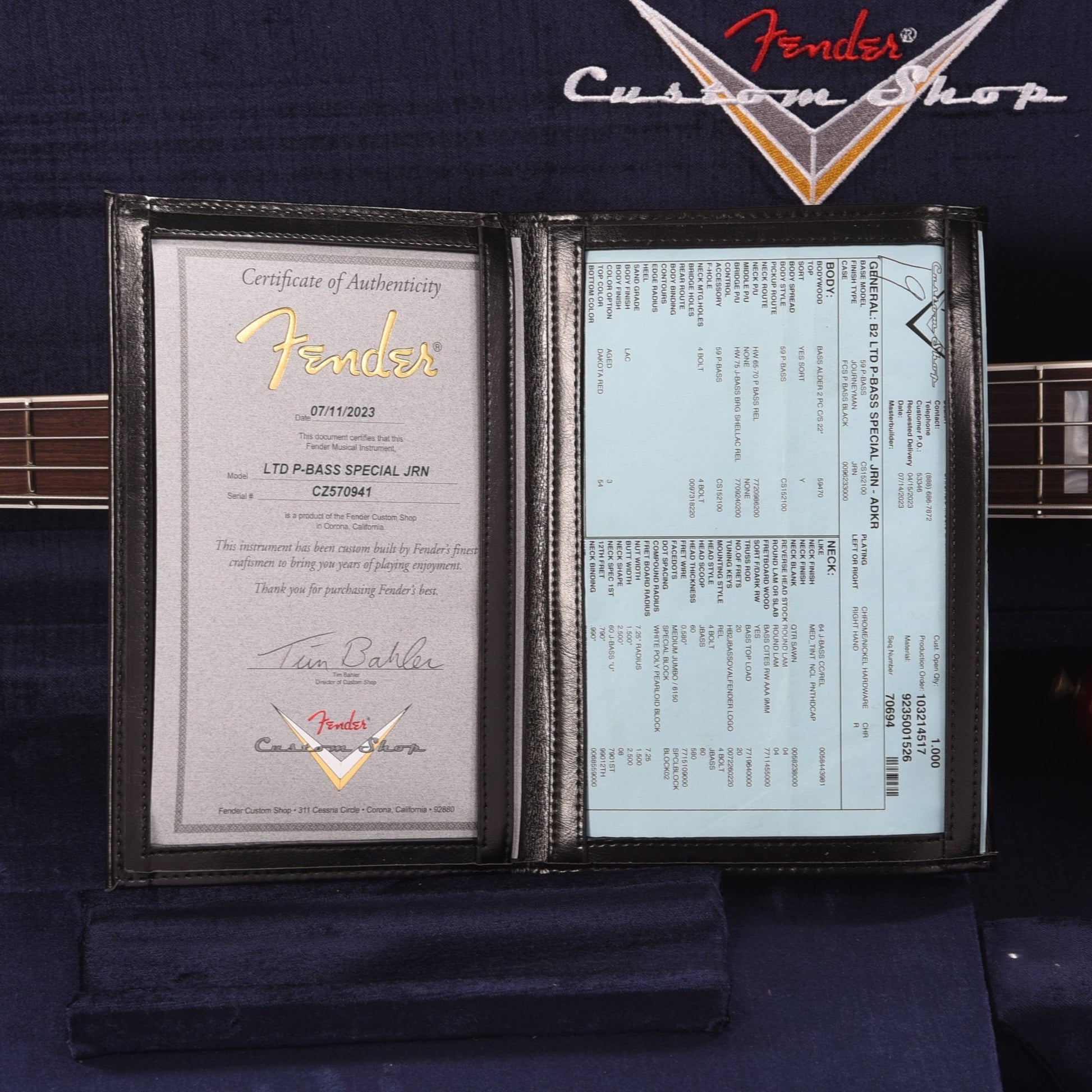 Fender Custom Shop Limited Edition Precision Bass Special Journeyman Relic Aged Dakota Red Bass Guitars / 4-String