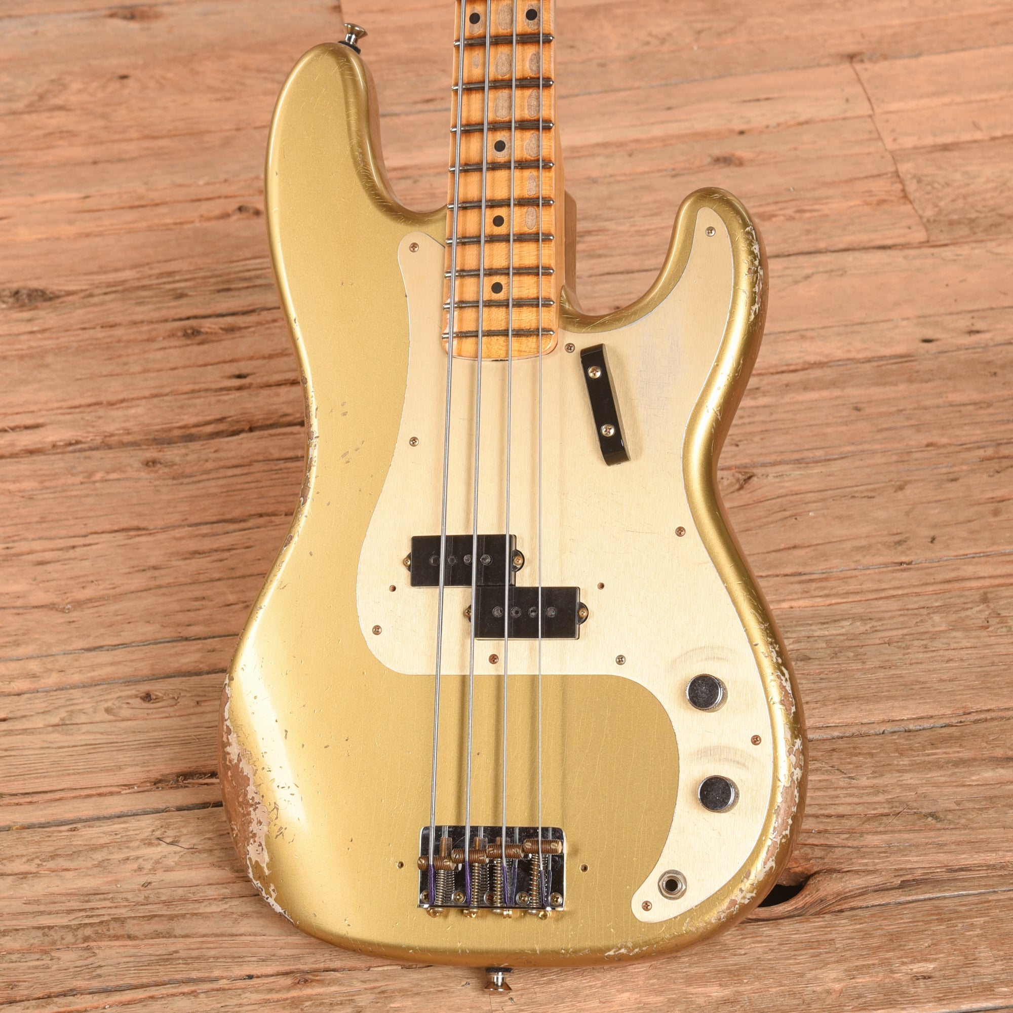 Fender Custom Shop Limited P-Jazz Bass Heavy Relic Gold 2024 Bass Guitars / 4-String