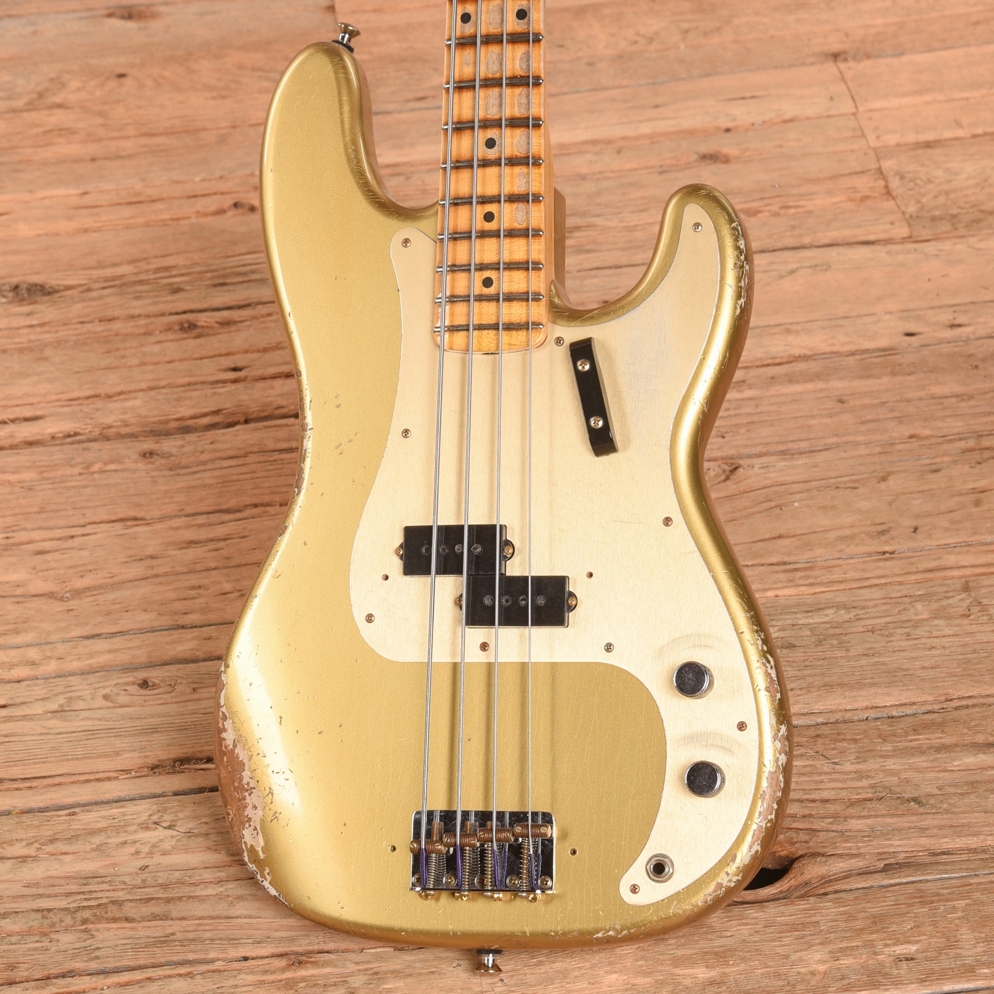 Fender Custom Shop Limited P-Jazz Bass Heavy Relic Gold 2024 Bass Guitars / 4-String