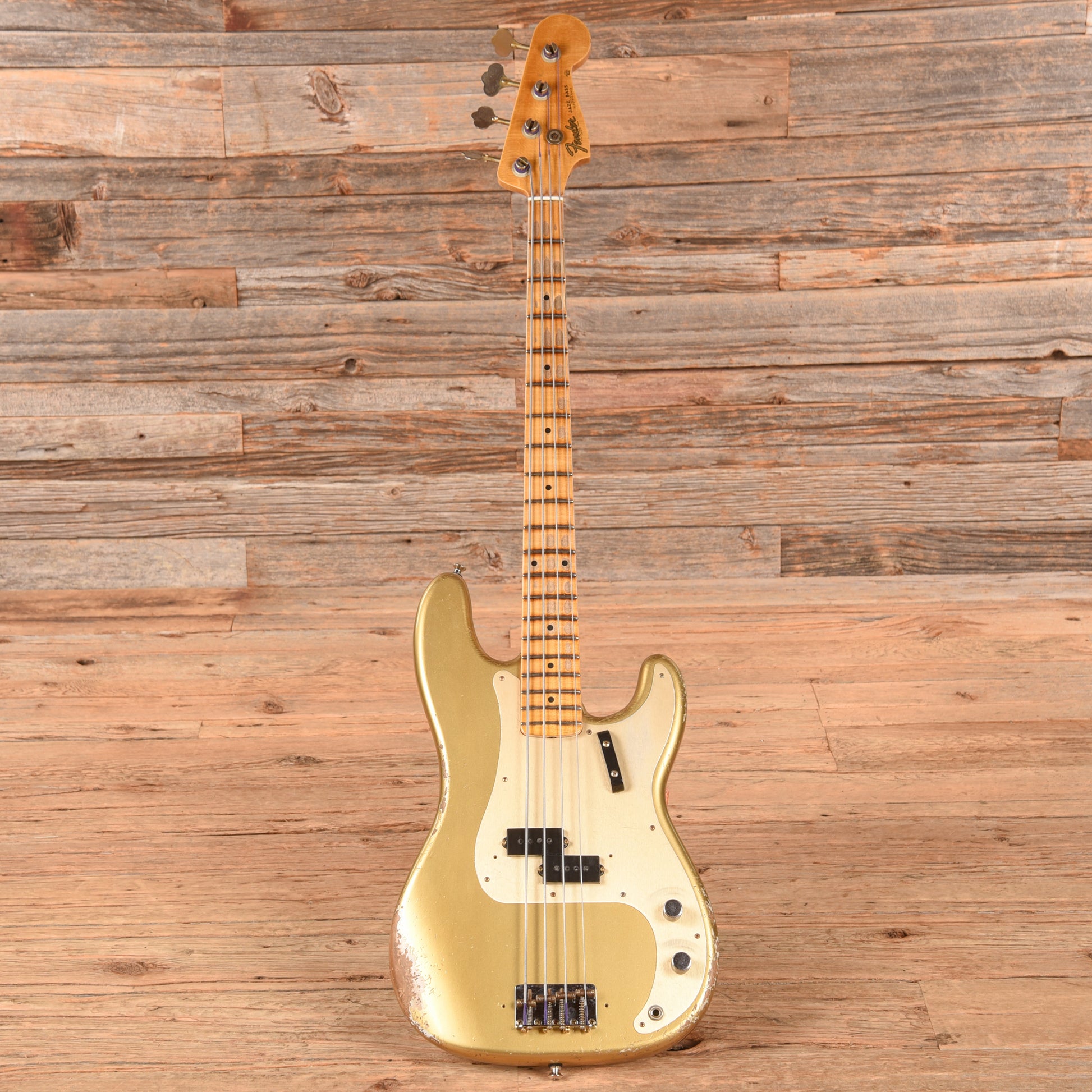 Fender Custom Shop Limited P-Jazz Bass Heavy Relic Gold 2024 Bass Guitars / 4-String