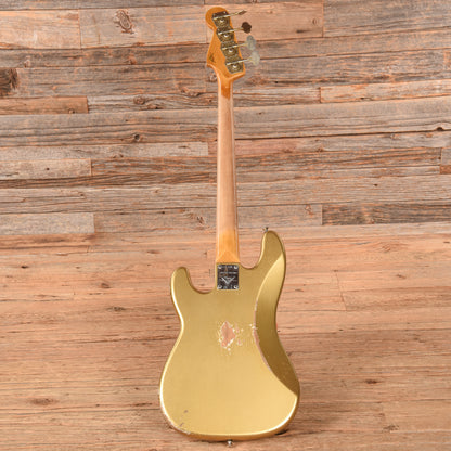 Fender Custom Shop Limited P-Jazz Bass Heavy Relic Gold 2024 Bass Guitars / 4-String