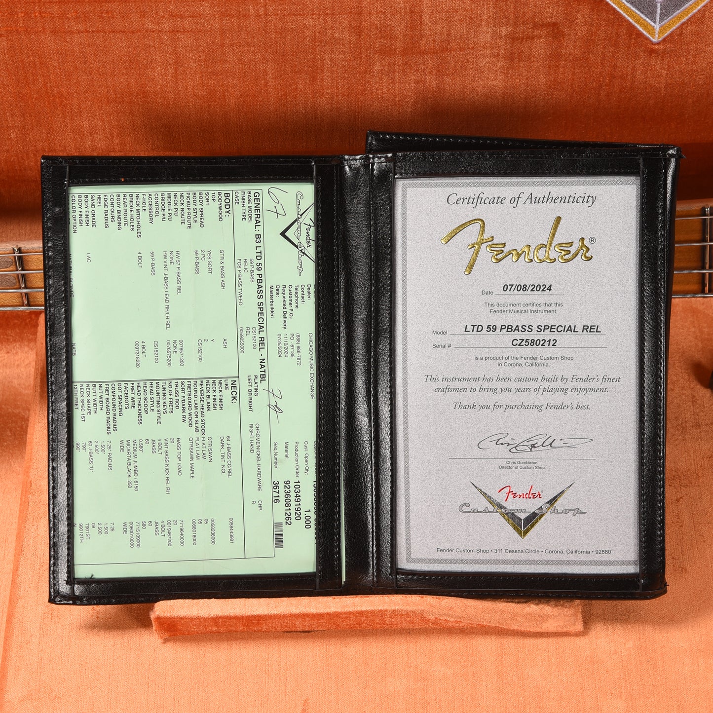 Fender Custom Shop LTD '59 Precision Bass Special Relic Natural Blonde Bass Guitars / 4-String