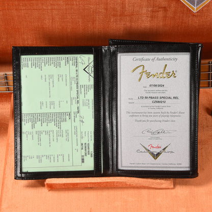 Fender Custom Shop LTD '59 Precision Bass Special Relic Natural Blonde Bass Guitars / 4-String