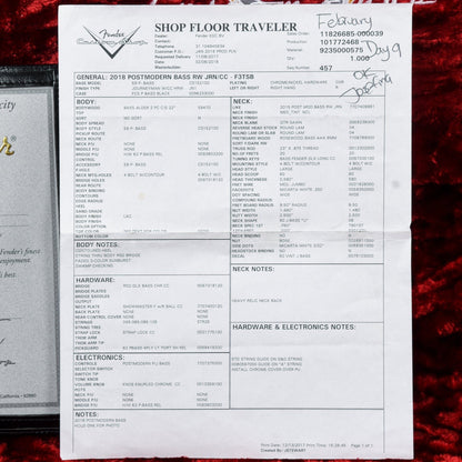 Fender Custom Shop Post Modern Bass Journeyman Relic Sunburst 2018 Bass Guitars / 4-String