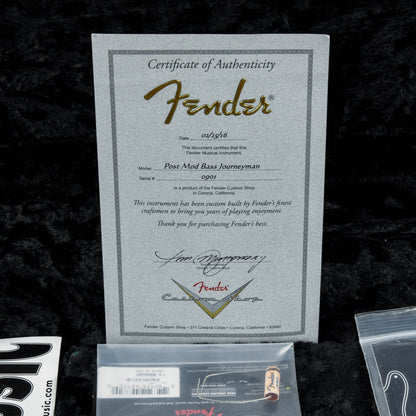 Fender Custom Shop Postmodern Bass Journeyman Relic Sunburst 2016 Bass Guitars / 4-String