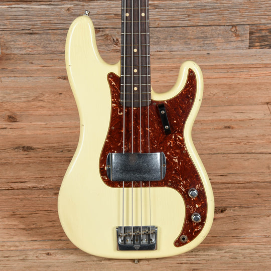 Fender Custom Shop Postmodern P/J Bass Vintage White Bass Guitars / 4-String