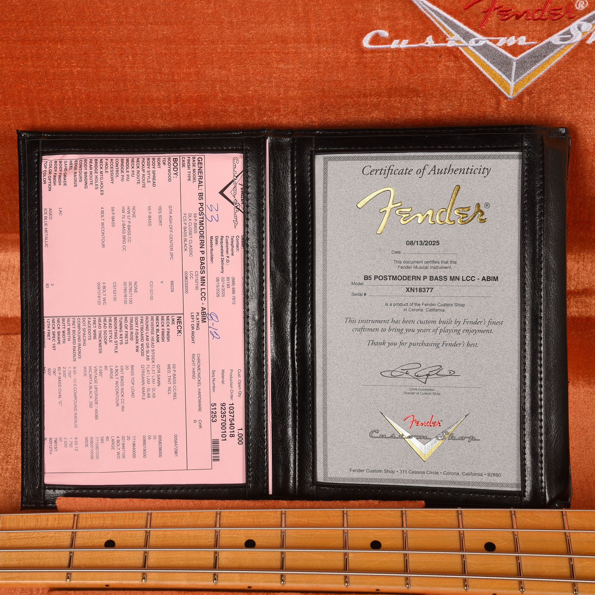 Fender Custom Shop Postmodern Precision Bass Deluxe Closet Classic Aged Blue Ice Metallic Bass Guitars / 4-String