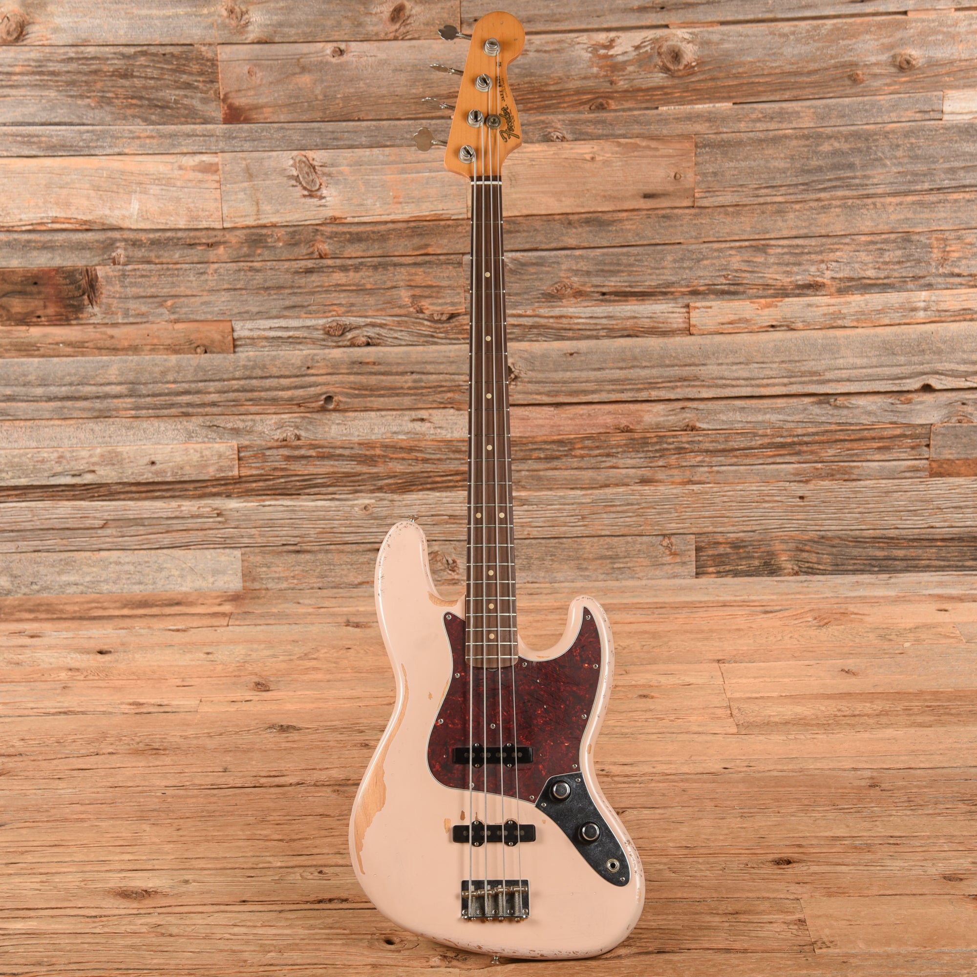 Fender Flea Artist Series Signature Road Worn Jazz Bass Shell Pink 2022 Bass Guitars / 4-String