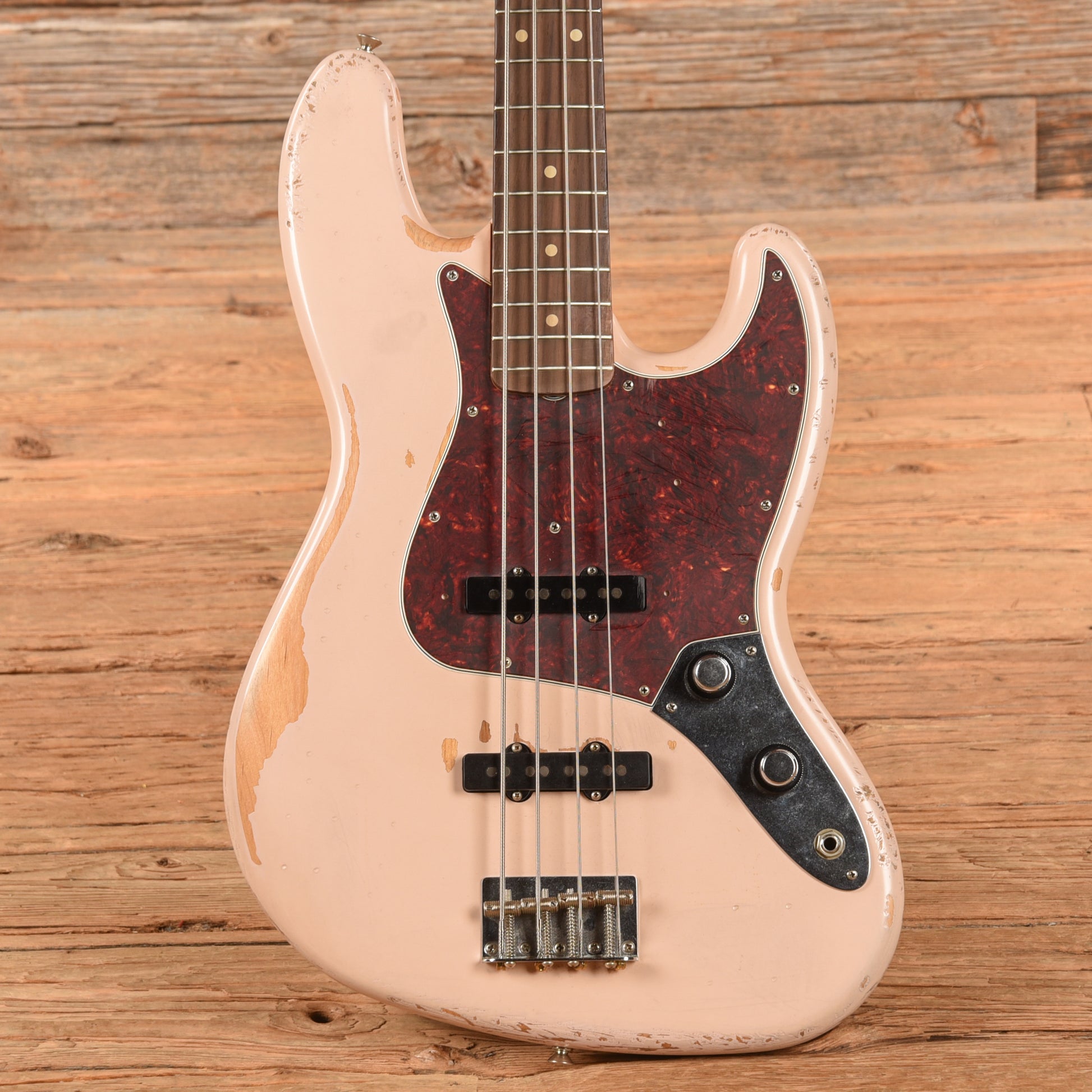 Fender Flea Artist Series Signature Road Worn Jazz Bass Shell Pink 2022 Bass Guitars / 4-String