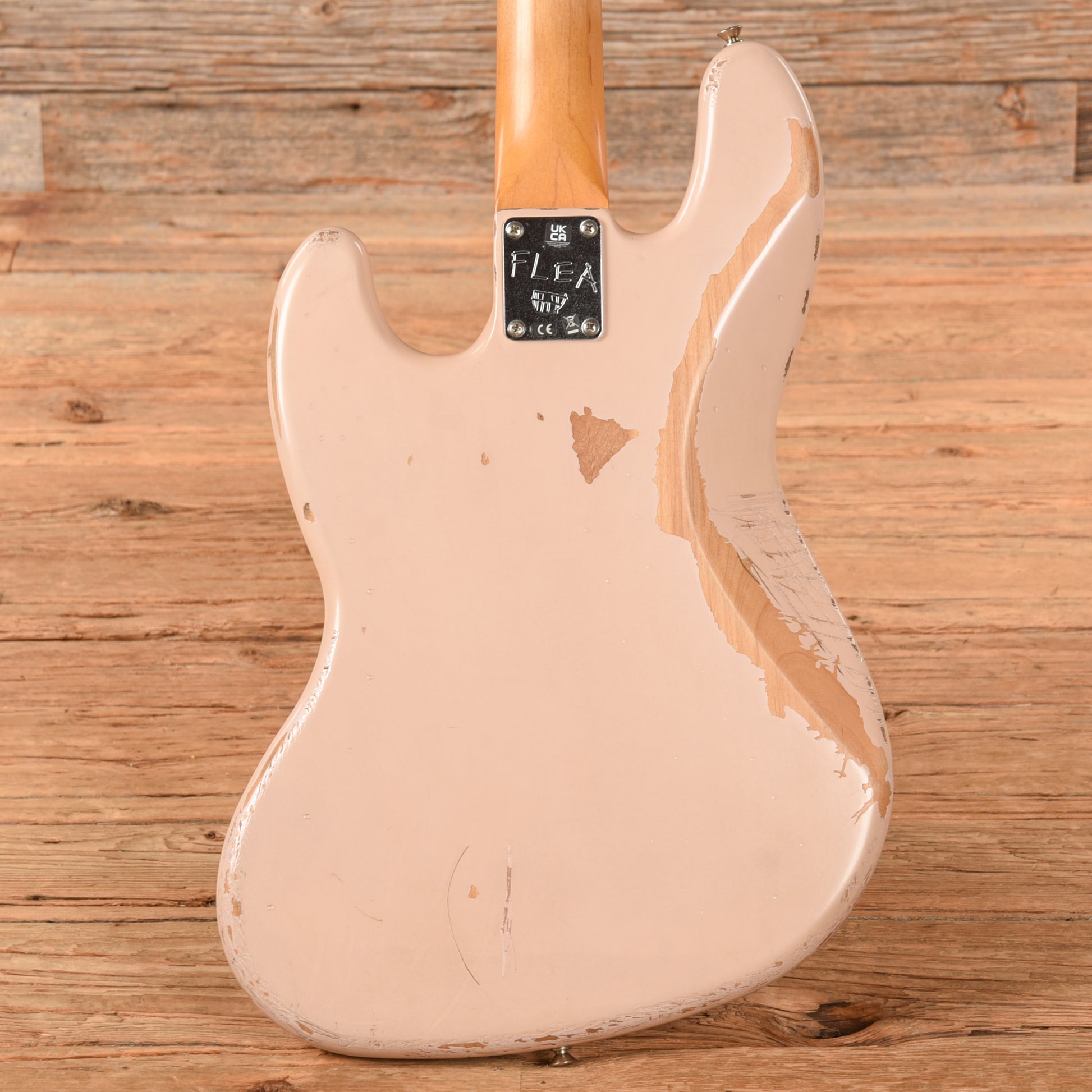 Fender Flea Artist Series Signature Road Worn Jazz Bass Shell Pink 2022 Bass Guitars / 4-String