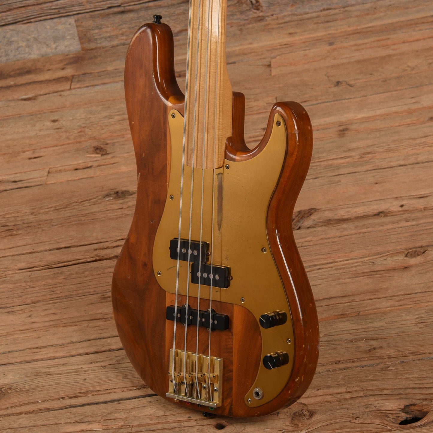 Fender Fretless Precision Bass Neck w/ Schecter Body Walnut 1980s Bass Guitars / 4-String