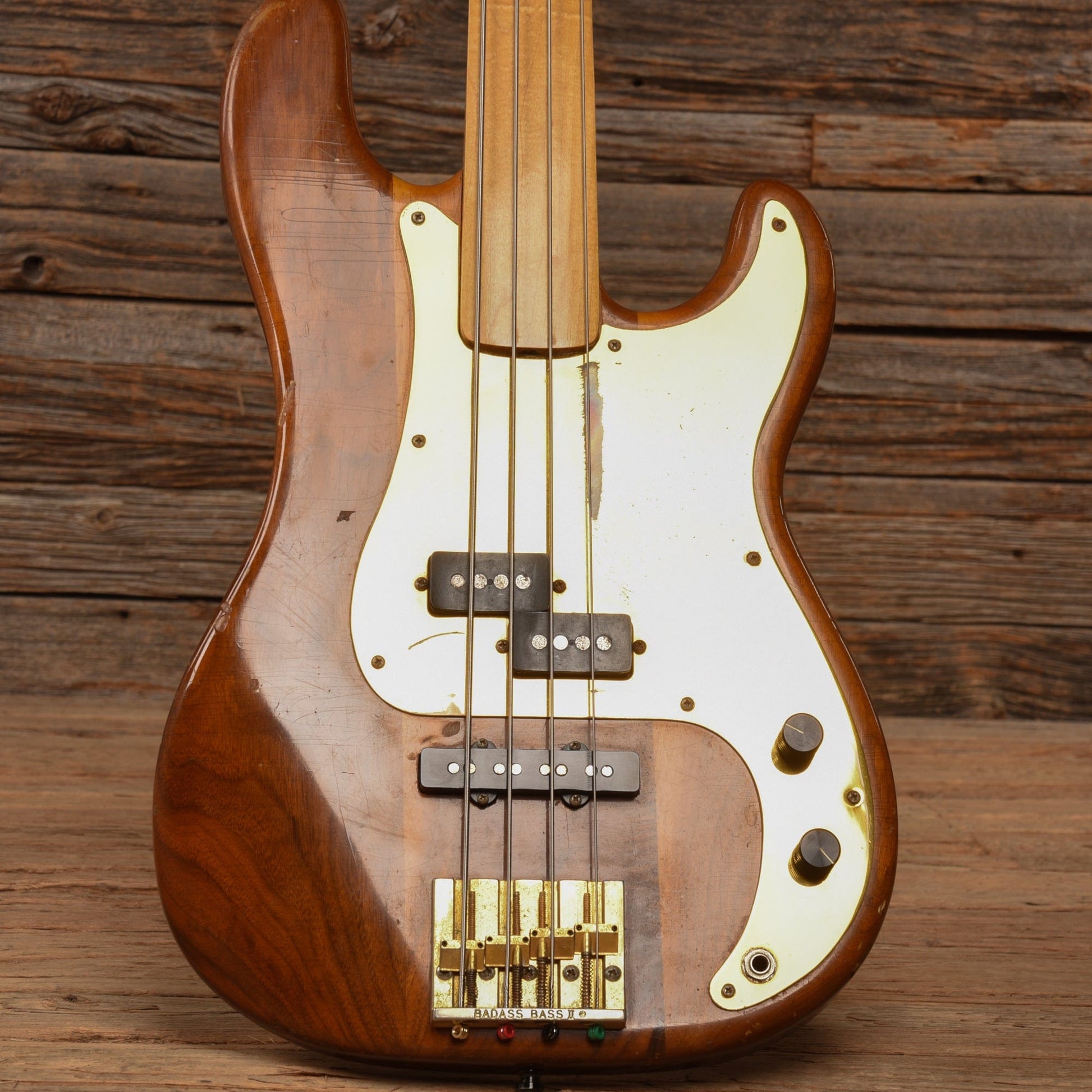 Fender Fretless Precision Bass Neck w/ Schecter Body Walnut 1980s Bass Guitars / 4-String