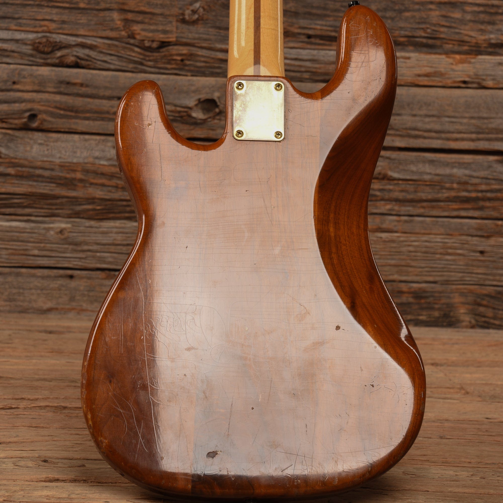 Fender Fretless Precision Bass Neck w/ Schecter Body Walnut 1980s Bass Guitars / 4-String