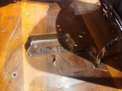 Fender Fretless Precision Bass Neck w/ Schecter Body Walnut 1980s Bass Guitars / 4-String