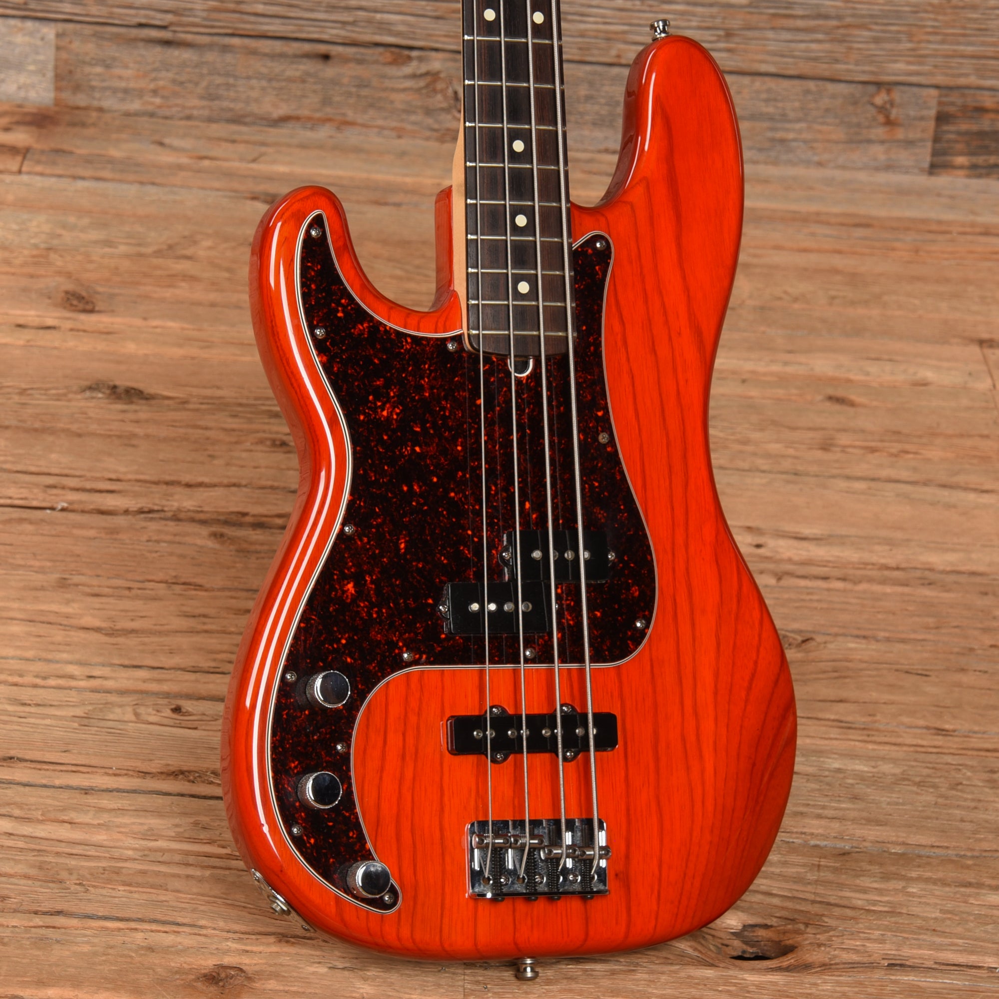 Fender Hot Rodded Precision Bass Orange Sunset 1999 LEFTY Bass Guitars / 4-String