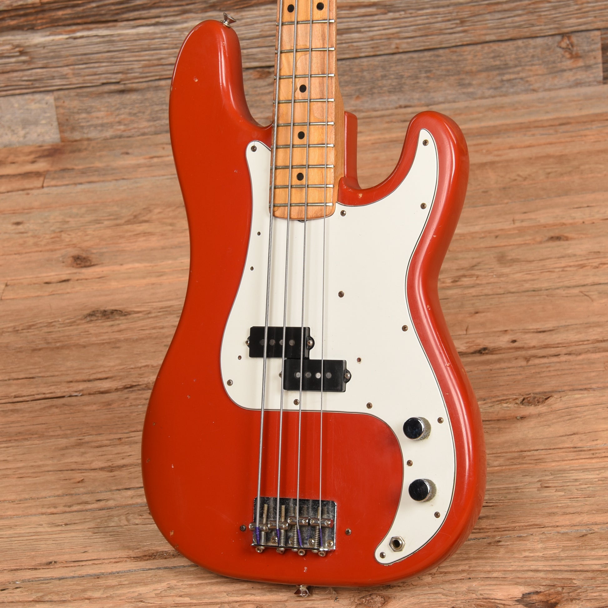 Fender International Series Precision Bass Morocco Red 1981 Bass Guitars / 4-String