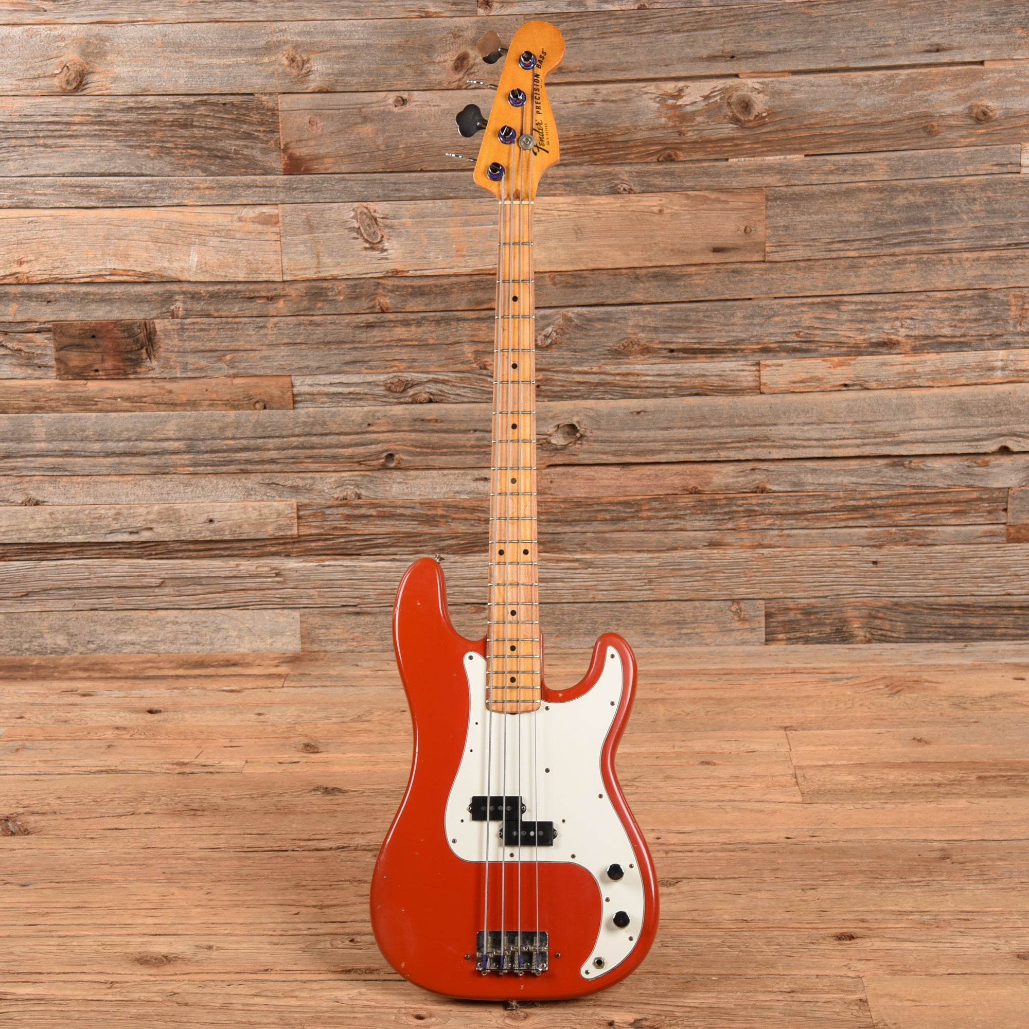 Fender International Series Precision Bass Morocco Red 1981 Bass Guitars / 4-String