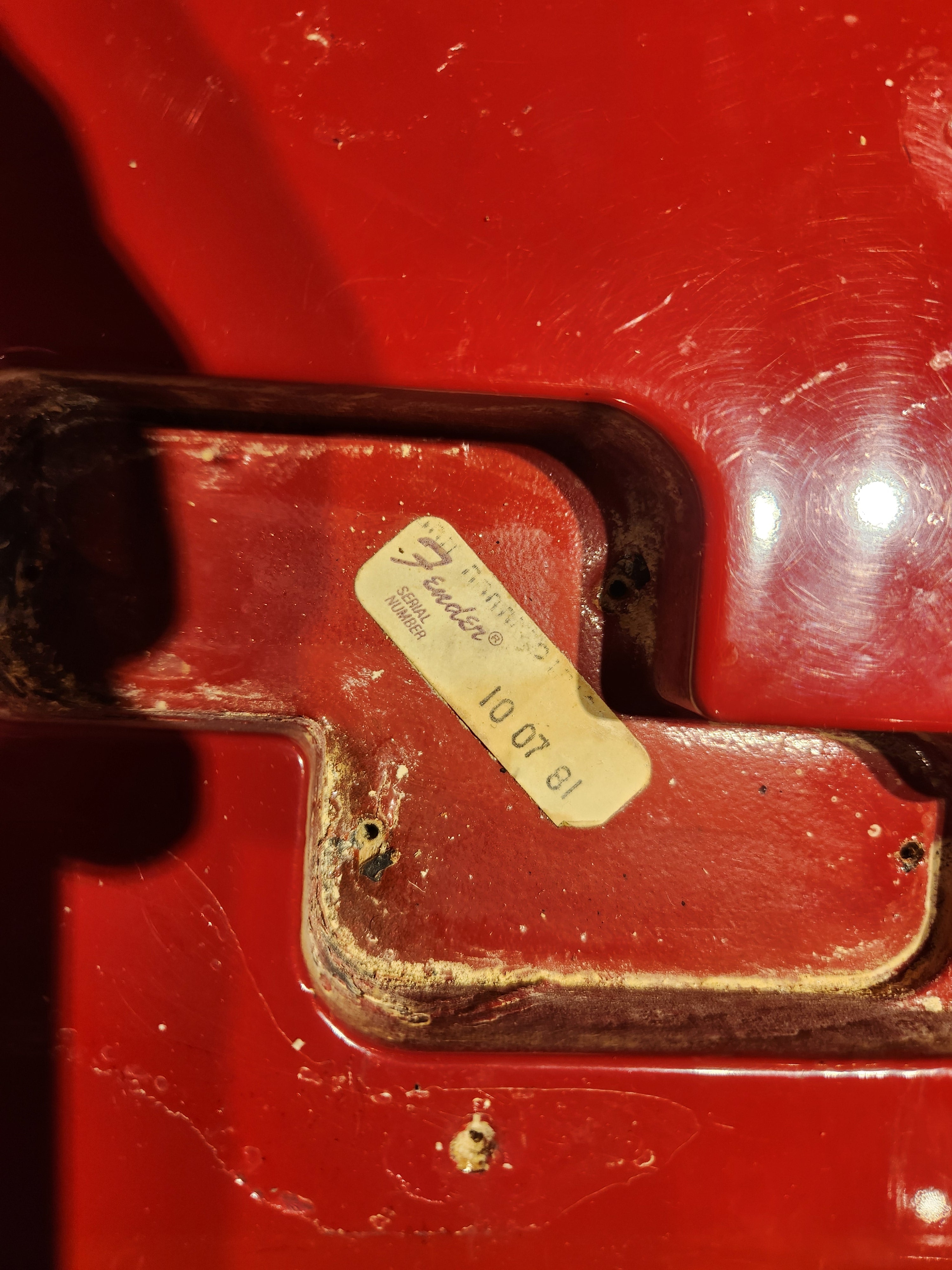 Fender International Series Precision Bass Morocco Red 1981 Bass Guitars / 4-String