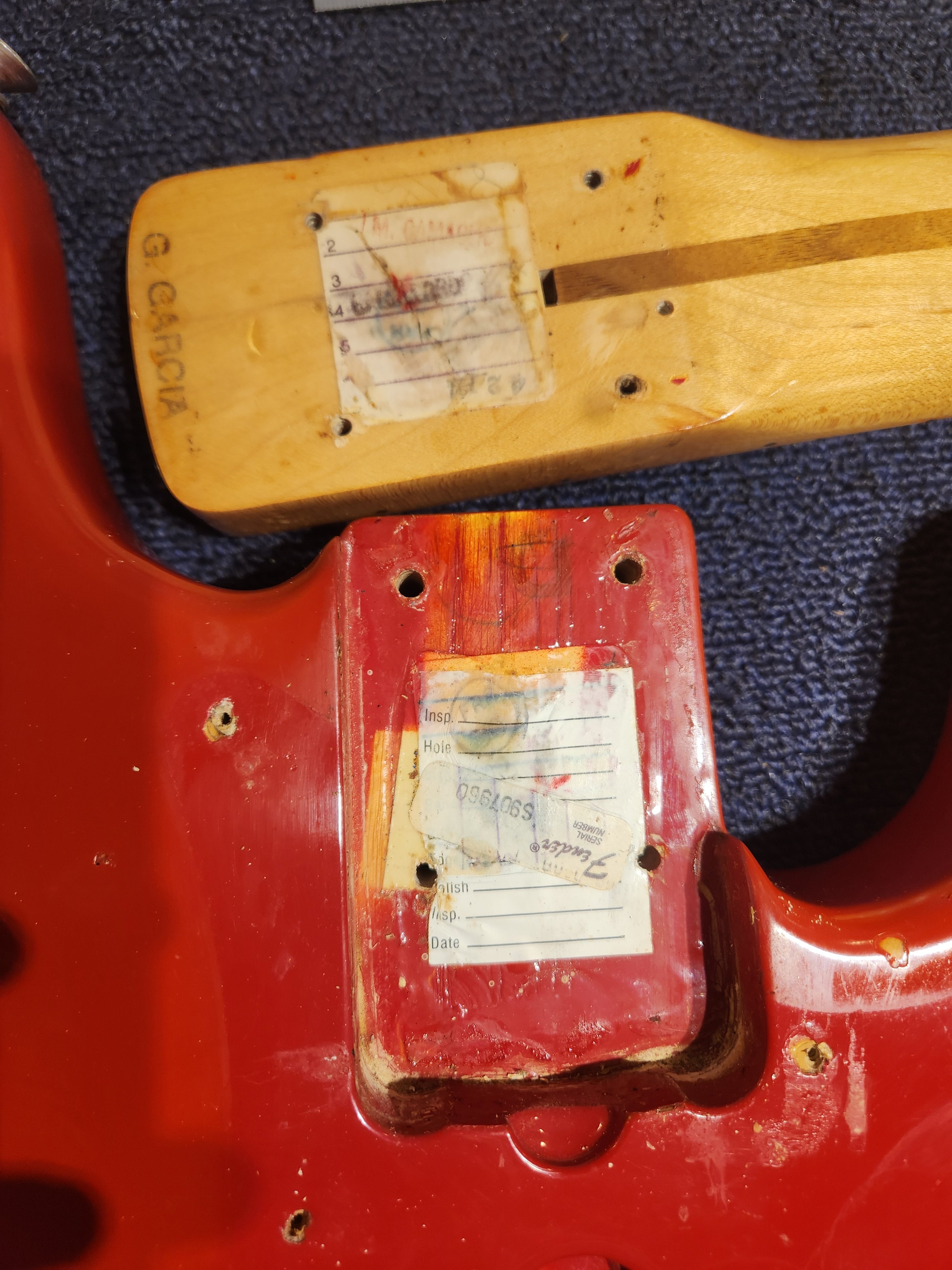 Fender International Series Precision Bass Morocco Red 1981 Bass Guitars / 4-String