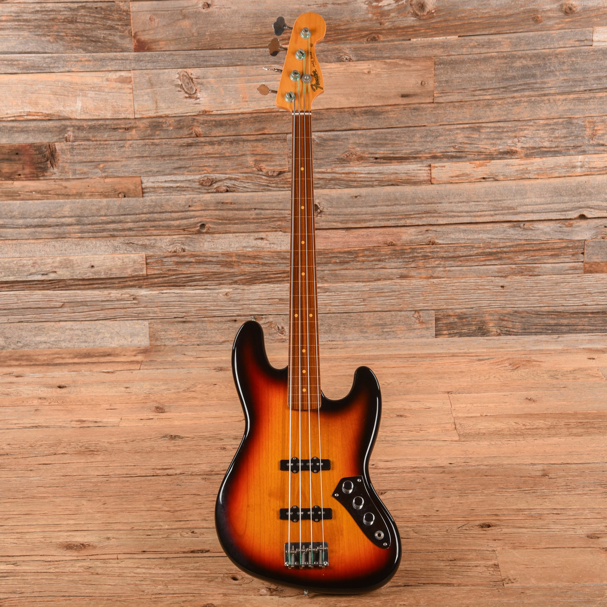 Fender Jaco Pastorius Artist Series Signature Fretless Jazz Bass Sunburst 2015 Bass Guitars / 4-String