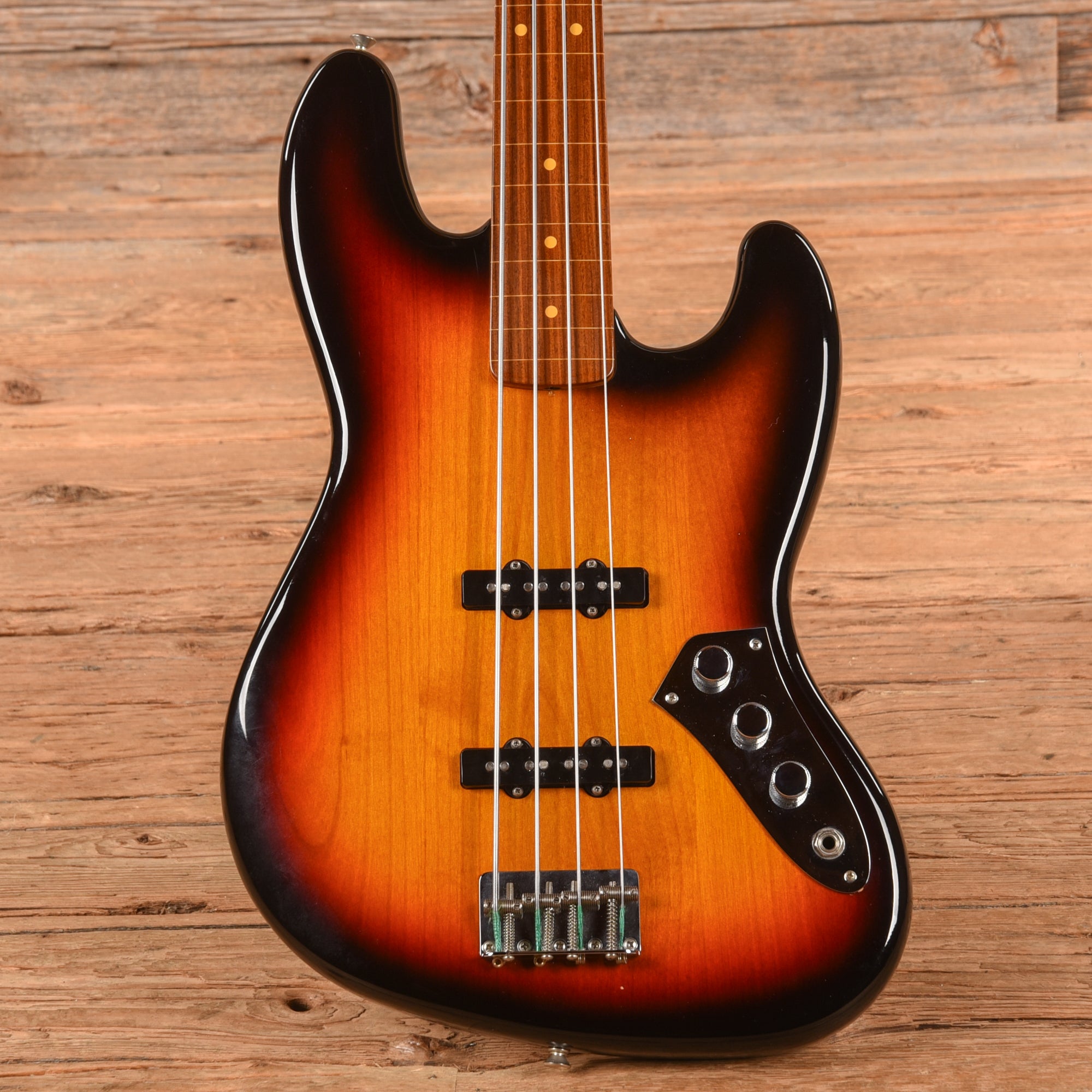 Fender Jaco Pastorius Artist Series Signature Fretless Jazz Bass Sunburst 2015 Bass Guitars / 4-String