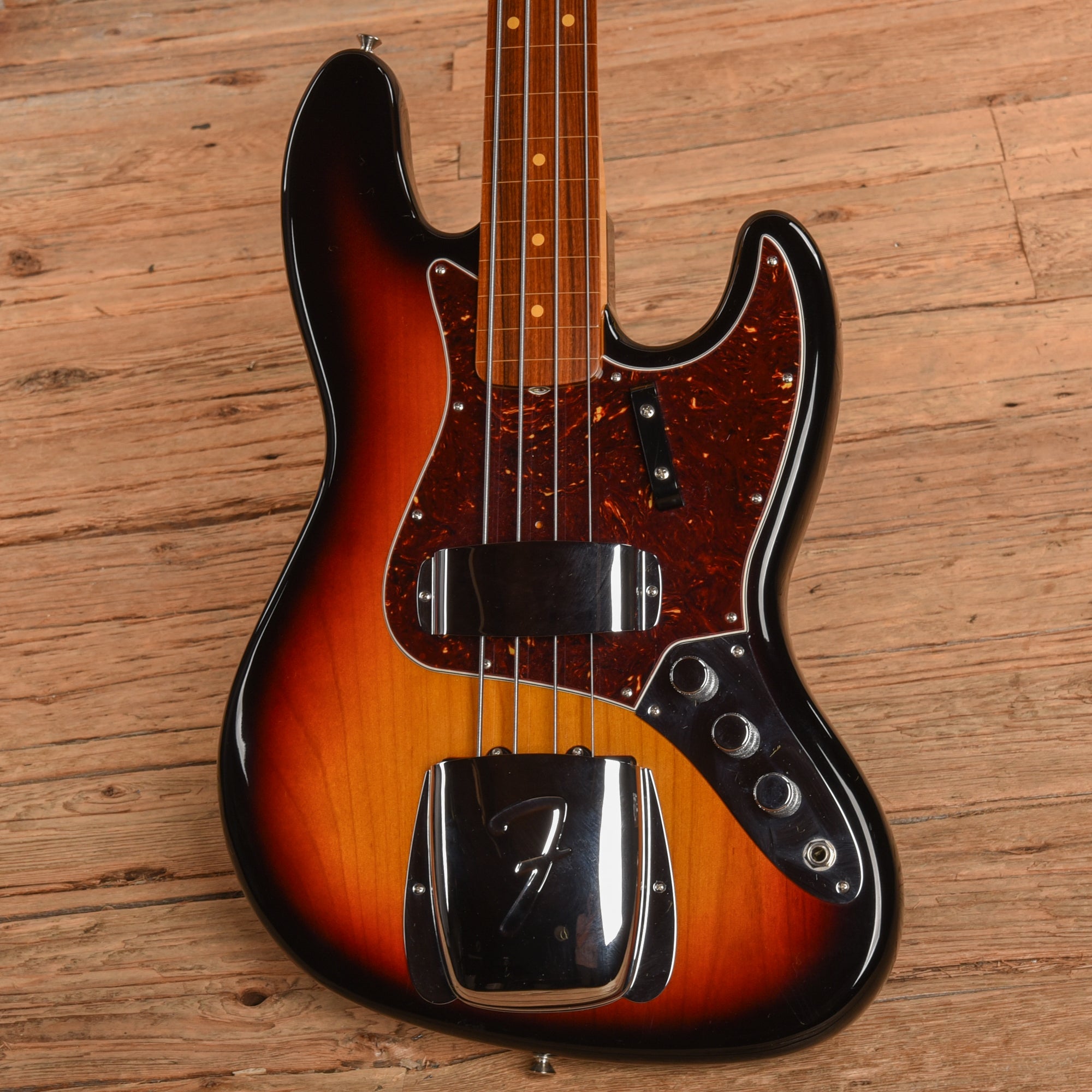Fender Jaco Pastorius Artist Series Signature Fretless Jazz Bass Sunburst 2019 Bass Guitars / 4-String