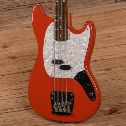 Fender Japan Mustang Bass Fiesta Red 2008 Bass Guitars / 4-String