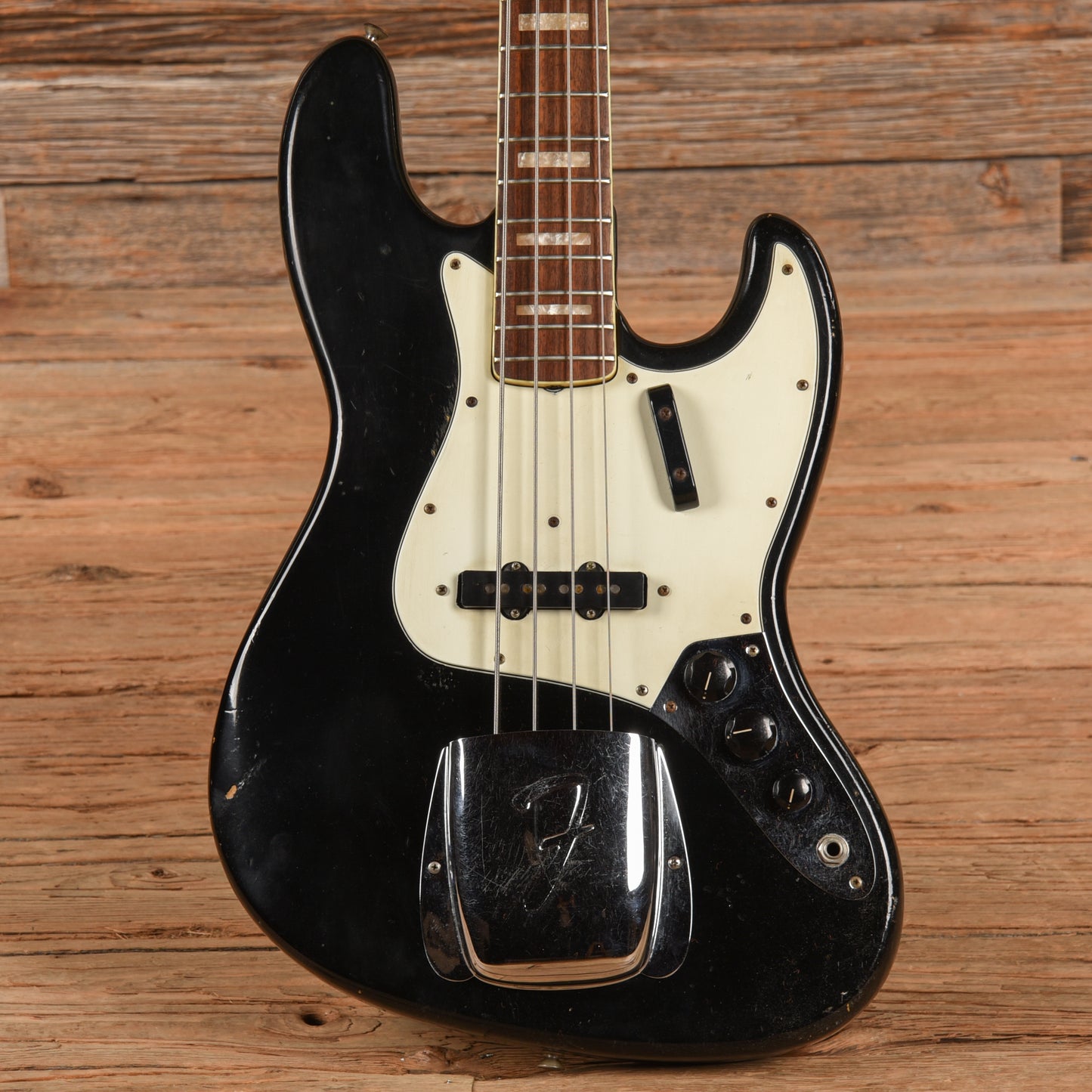 Fender Jazz Bass Black 1966 Bass Guitars / 4-String