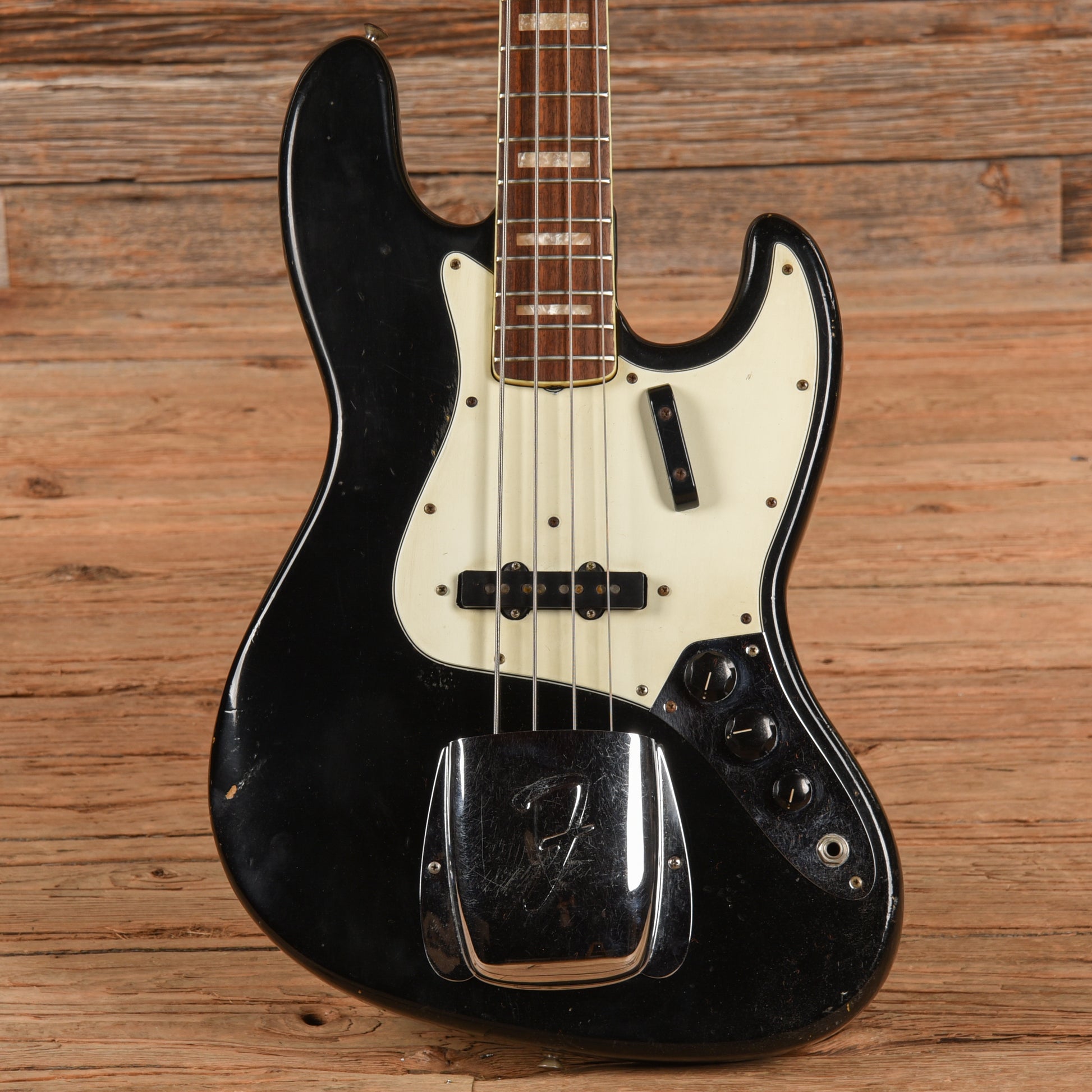 Fender Jazz Bass Black 1966 Bass Guitars / 4-String