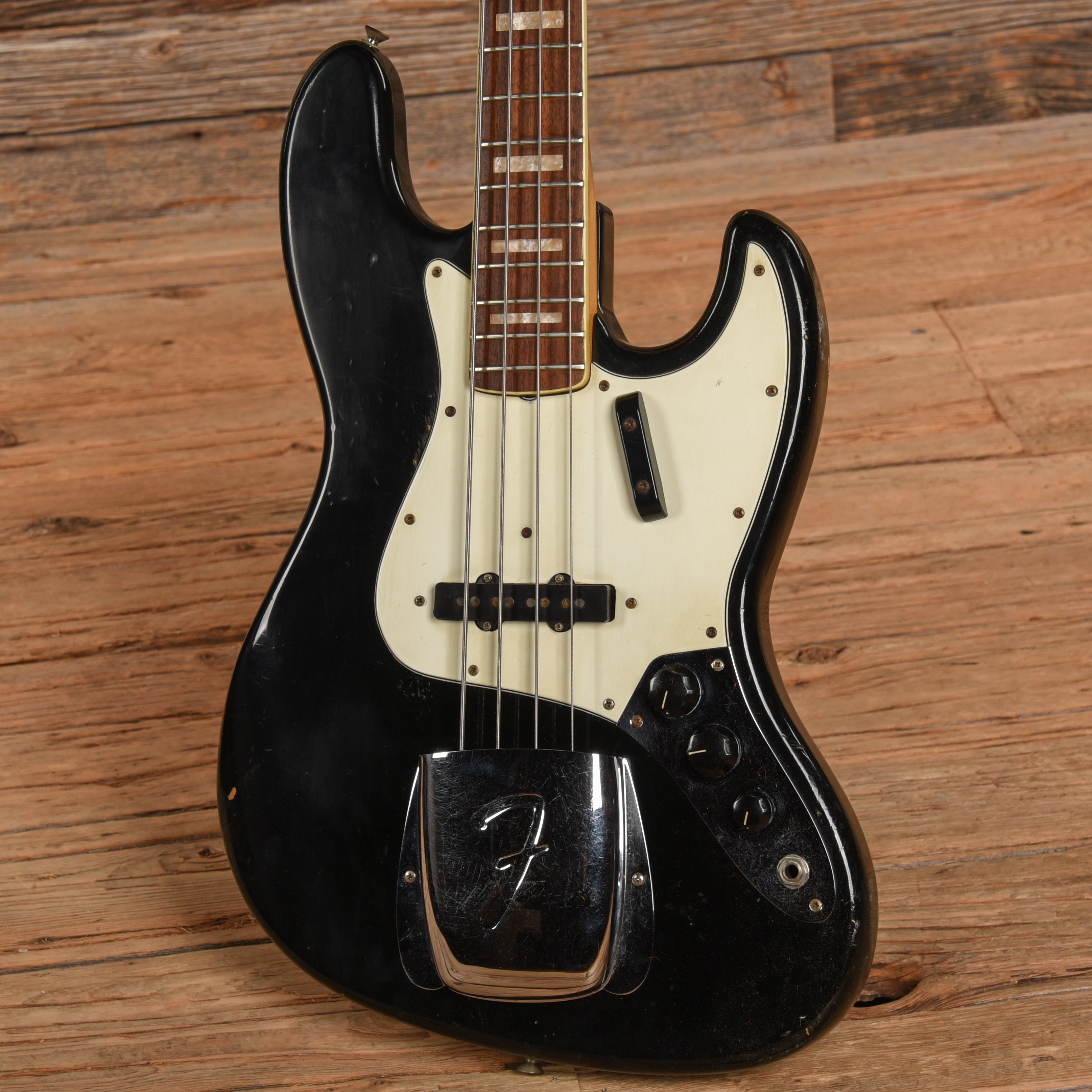 Fender Jazz Bass Black 1966 Bass Guitars / 4-String