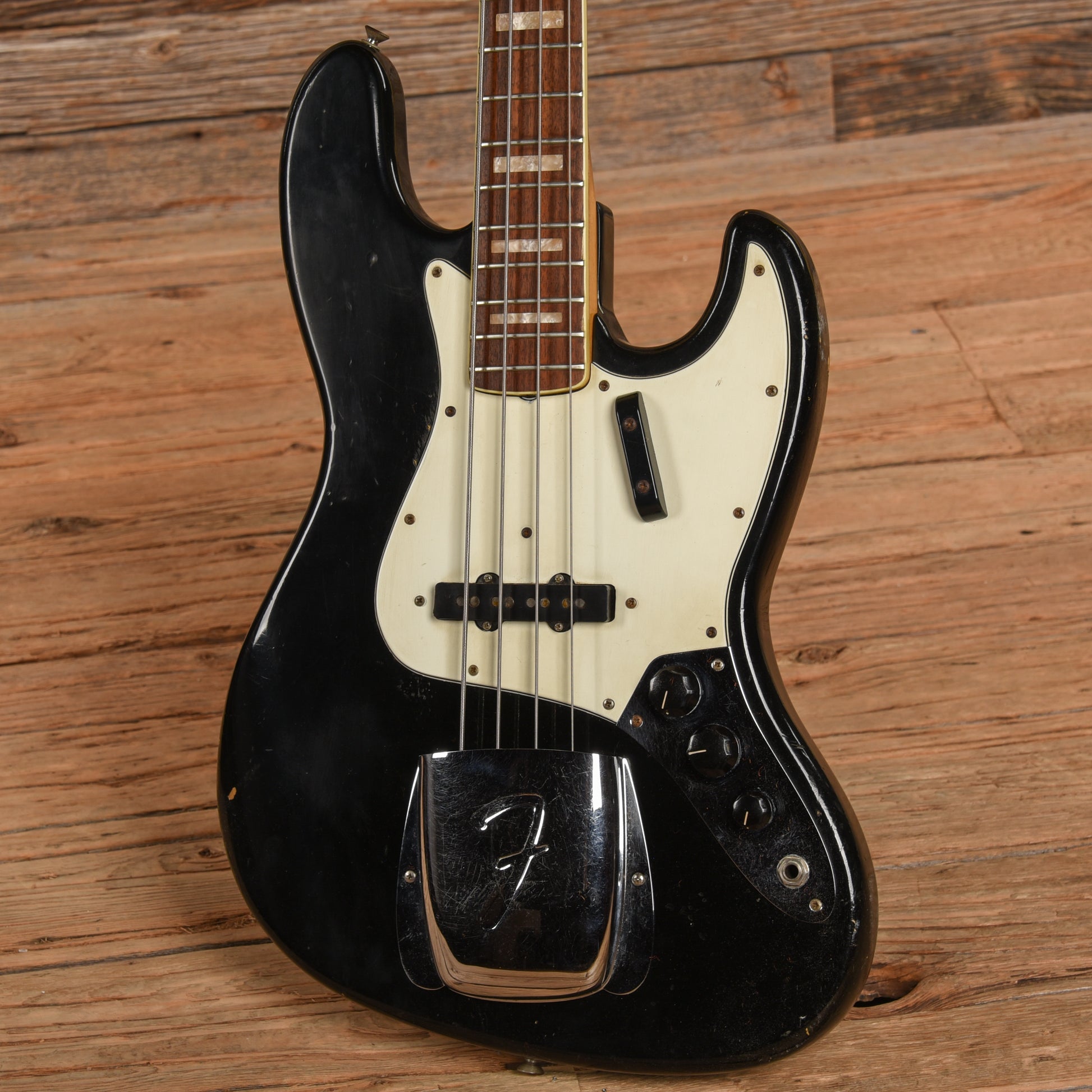 Fender Jazz Bass Black 1966 Bass Guitars / 4-String