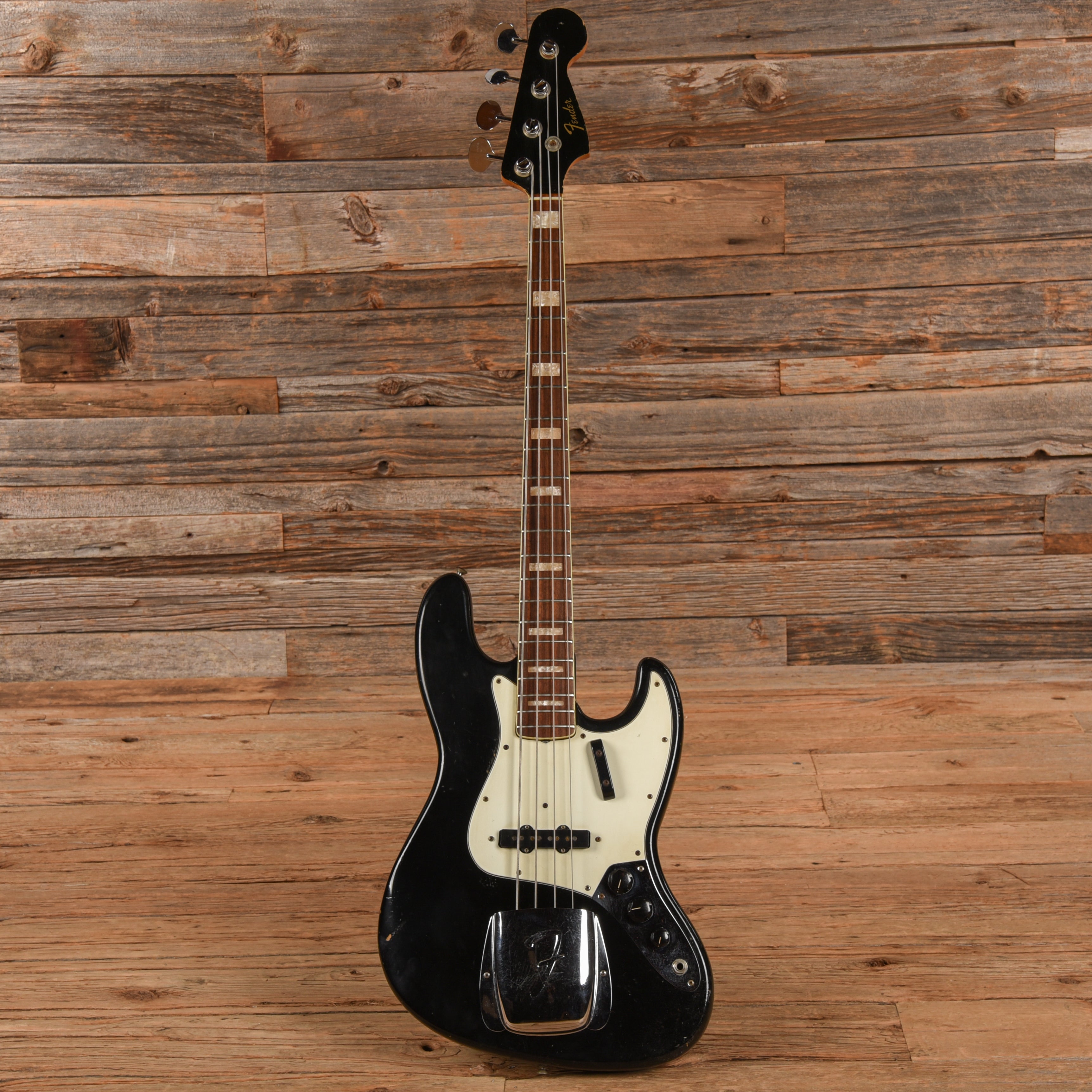Fender Jazz Bass Black 1966 Bass Guitars / 4-String