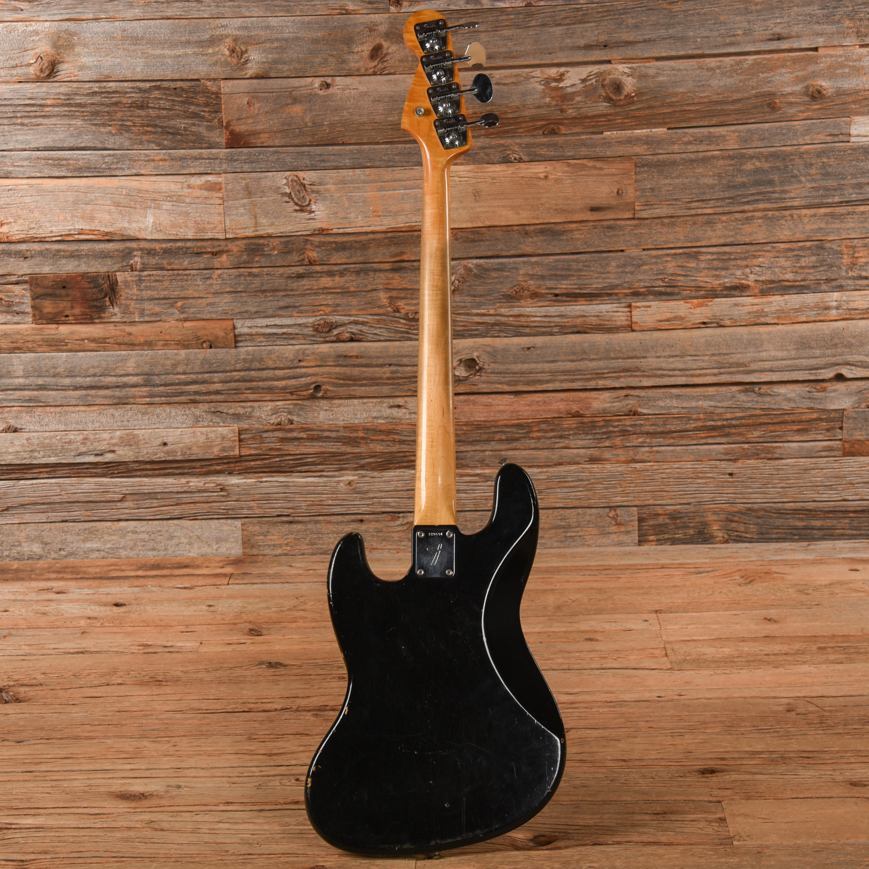 Fender Jazz Bass Black 1966 Bass Guitars / 4-String