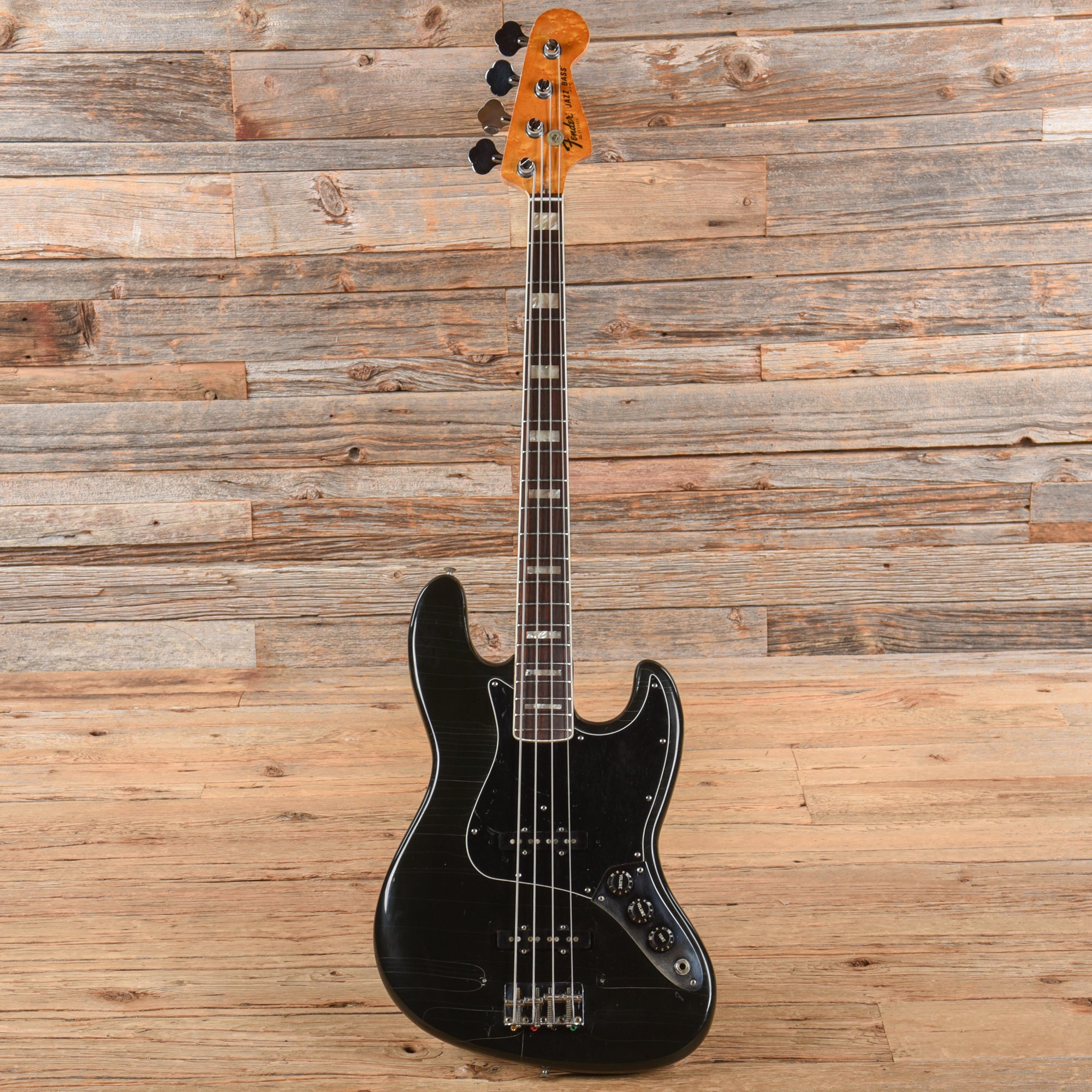 Fender Jazz Bass Black 1977 Bass Guitars / 4-String