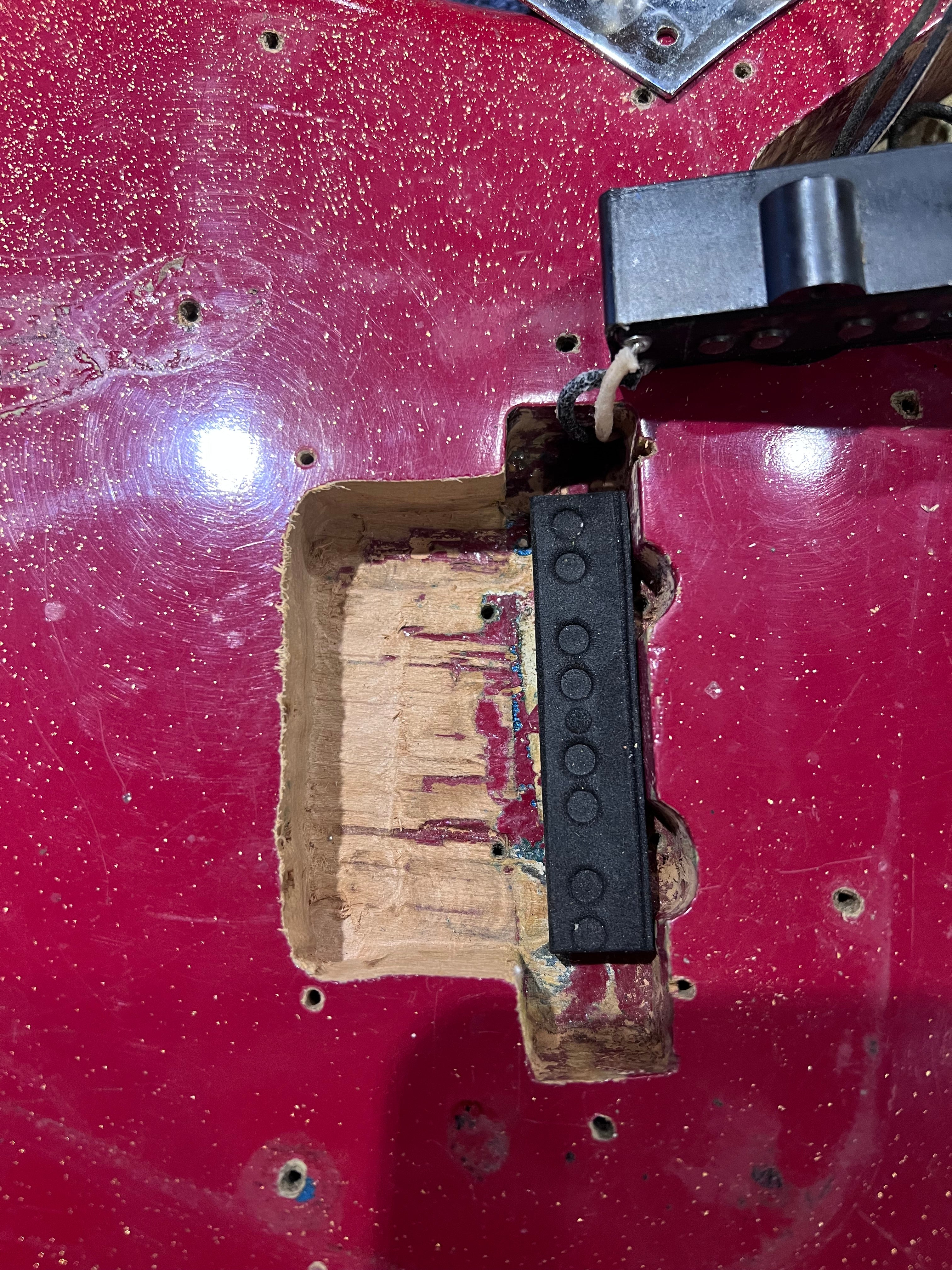 Fender Jazz Bass Red Sparkle Refin 1964 Bass Guitars / 4-String