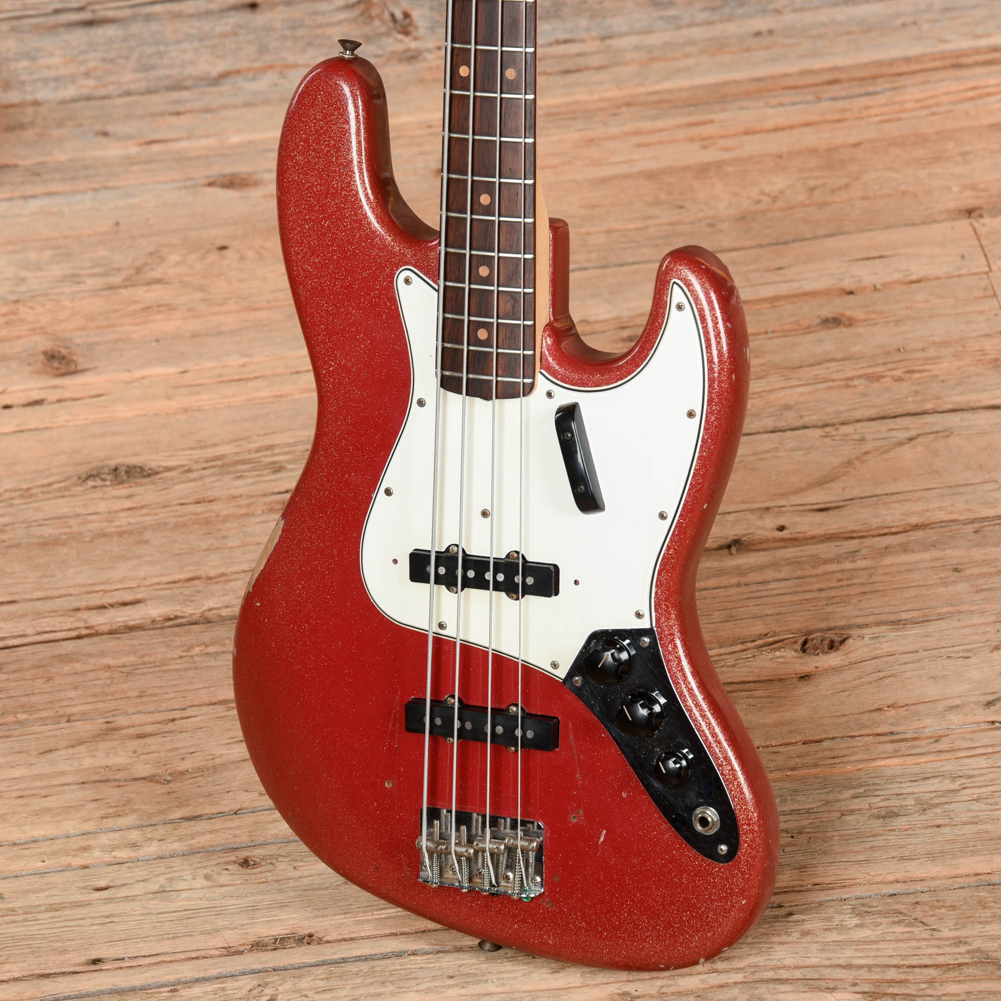 Fender Jazz Bass Red Sparkle Refin 1964 Bass Guitars / 4-String