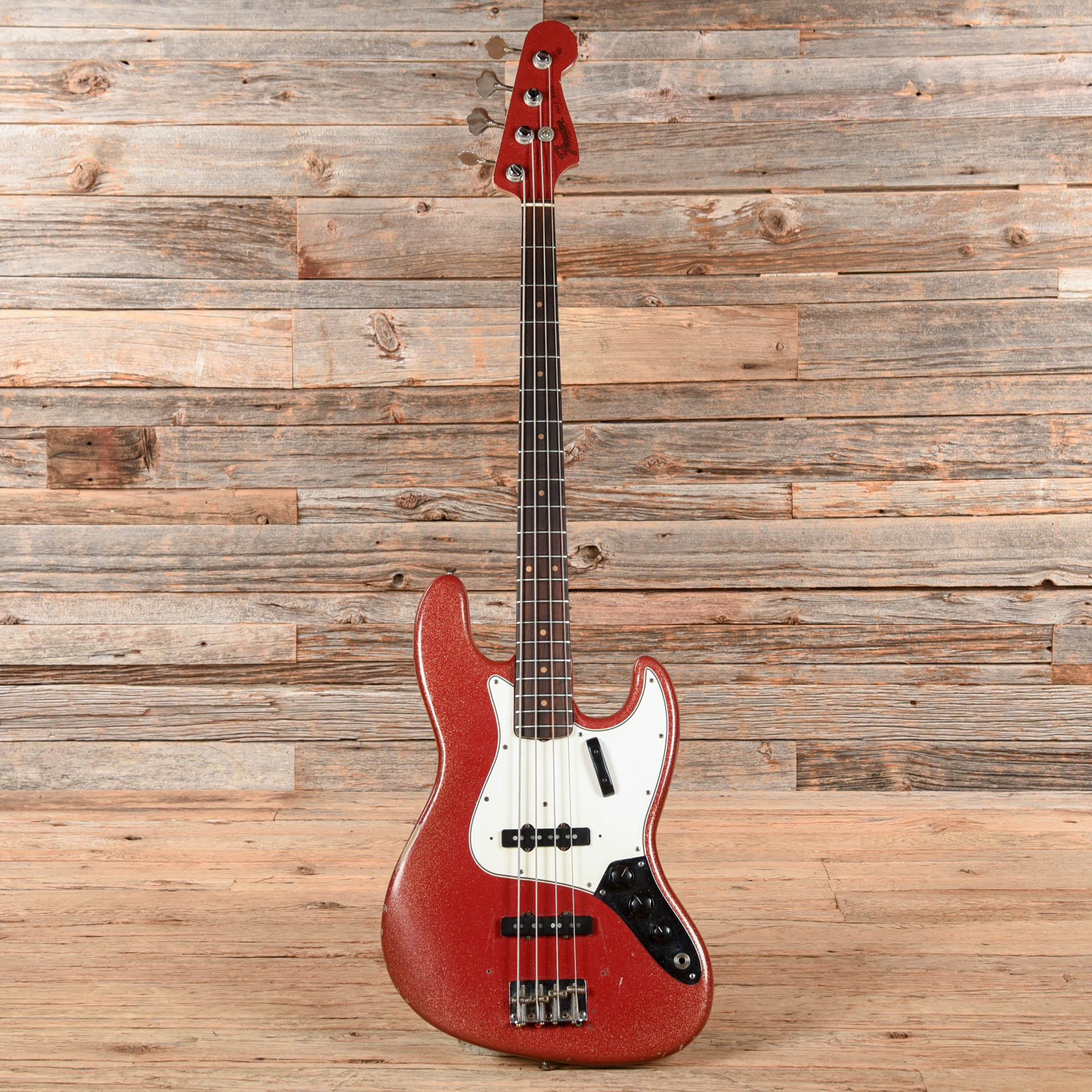 Fender Jazz Bass Red Sparkle Refin 1964 Bass Guitars / 4-String