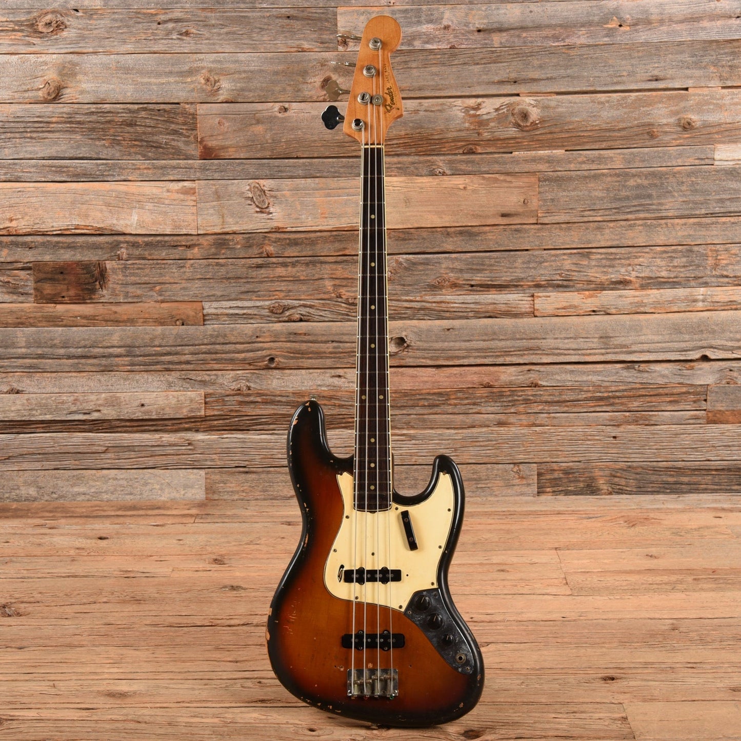 Fender Jazz Bass w/1966 Neck and 1974 Body Sunburst Bass Guitars / 4-String