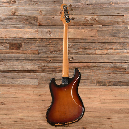 Fender Jazz Bass w/1966 Neck and 1974 Body Sunburst Bass Guitars / 4-String