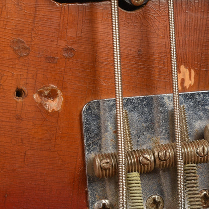 Fender Jazz Bass w/1966 Neck and 1974 Body Sunburst Bass Guitars / 4-String