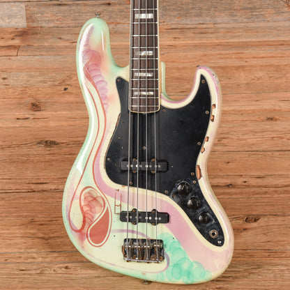 Fender Jazz Bass White Airbrushed Refin 1974 Bass Guitars / 4-String
