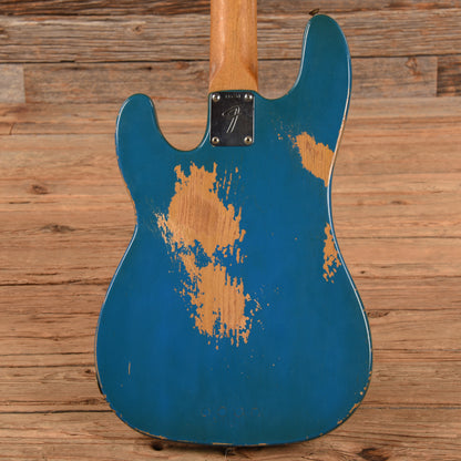 Fender Late '60s Telecaster Bass Body w/Late '62 Veneer Precision Bass Neck Blue Refin 1960s Bass Guitars / 4-String