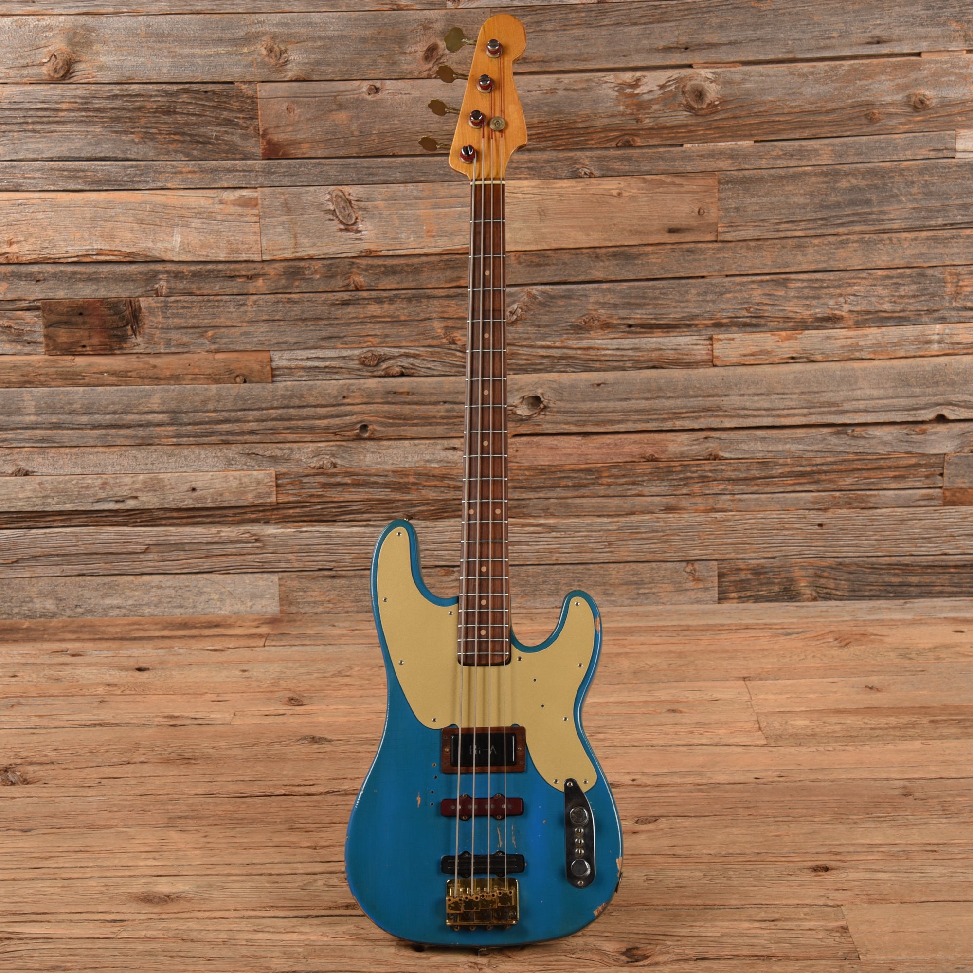 Fender Late '60s Telecaster Bass Body w/Late '62 Veneer Precision Bass Neck Blue Refin 1960s Bass Guitars / 4-String