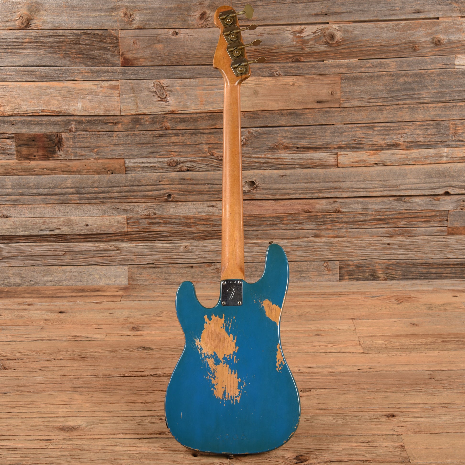 Fender Late '60s Telecaster Bass Body w/Late '62 Veneer Precision Bass Neck Blue Refin 1960s Bass Guitars / 4-String