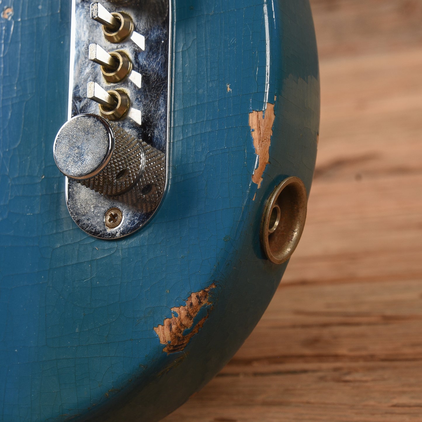 Fender Late '60s Telecaster Bass Body w/Late '62 Veneer Precision Bass Neck Blue Refin 1960s Bass Guitars / 4-String