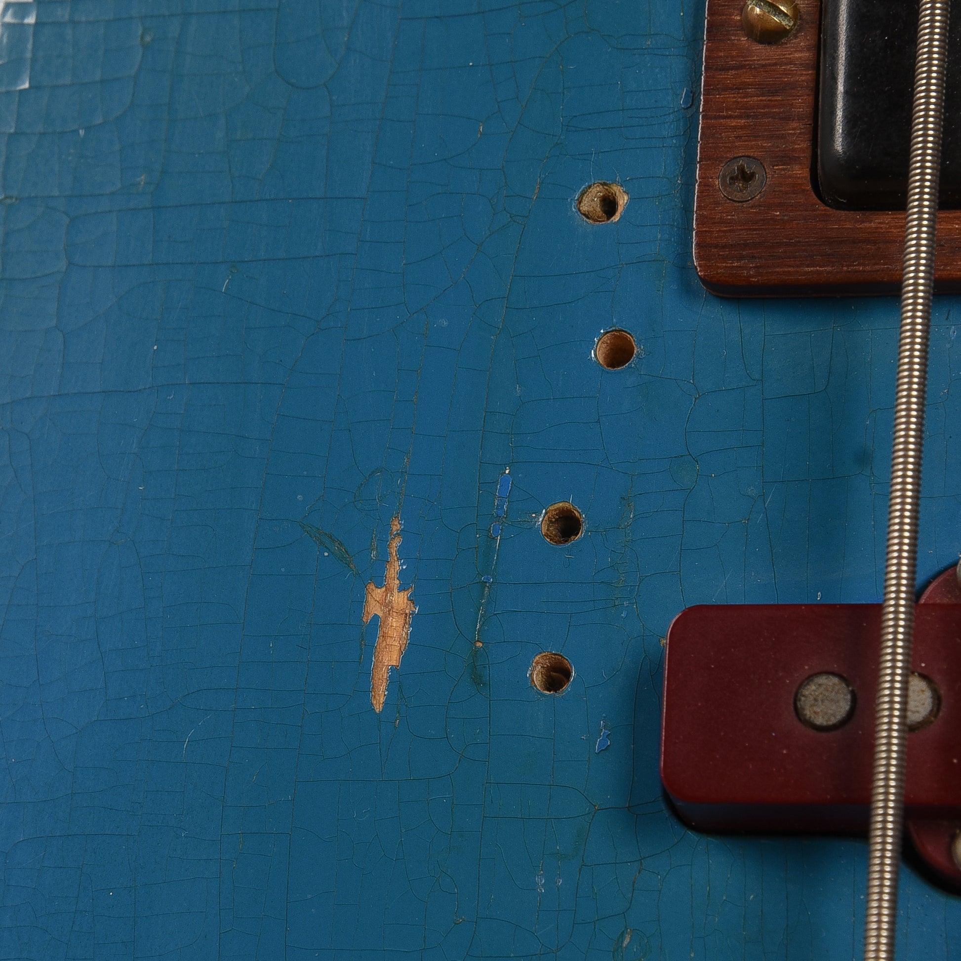 Fender Late '60s Telecaster Bass Body w/Late '62 Veneer Precision Bass Neck Blue Refin 1960s Bass Guitars / 4-String
