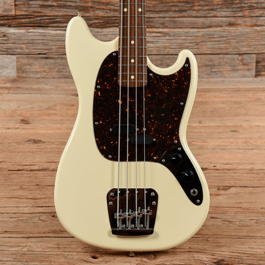 Fender MB-98 Mustang Bass Reissue Vintage White 2012 Bass Guitars / 4-String
