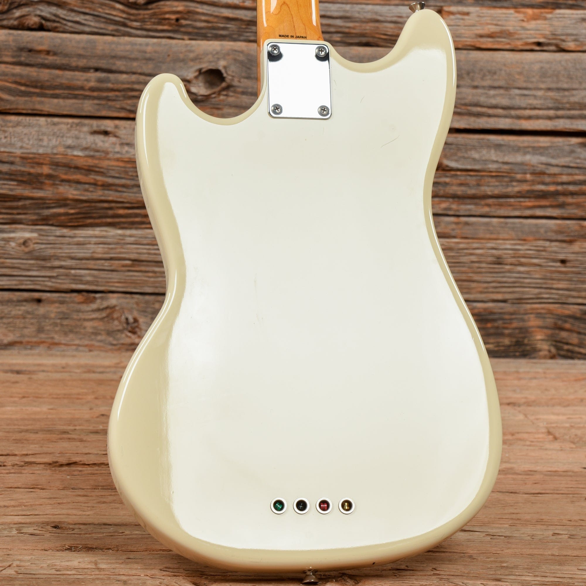 Fender MB-98 Mustang Bass Reissue Vintage White 2012 Bass Guitars / 4-String