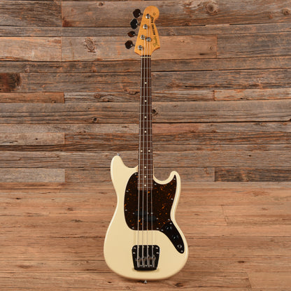 Fender MB-98 Mustang Bass Reissue Vintage White 2013 Bass Guitars / 4-String